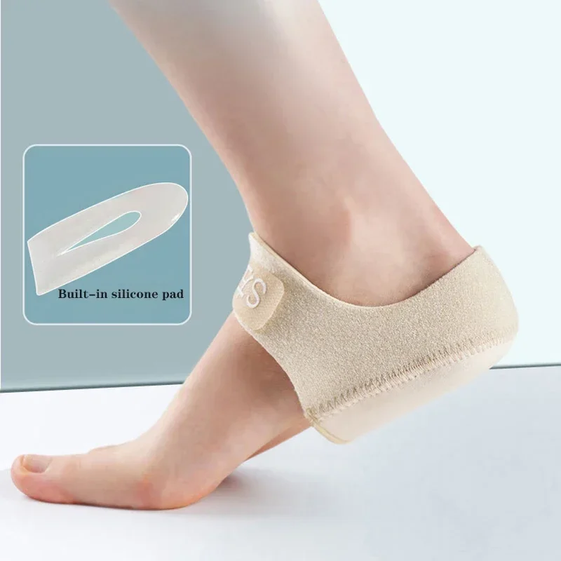 Foot Heel Protector Pads Socks Silicone Heel Cover Sock Cover Heel Warm Anti-Crack Protective Cover Foot Care Tool