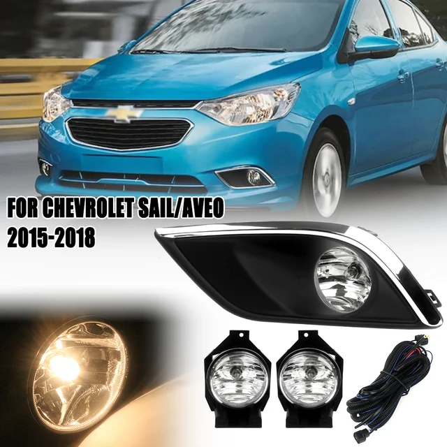 Zestaw ulepszeń świateł przeciwmgielnych przedniego zderzaka do chevroleta sail Aveo 2015 2016 2017 wersja 2018 dodatkowy zestaw świateł przeciwmgielnych