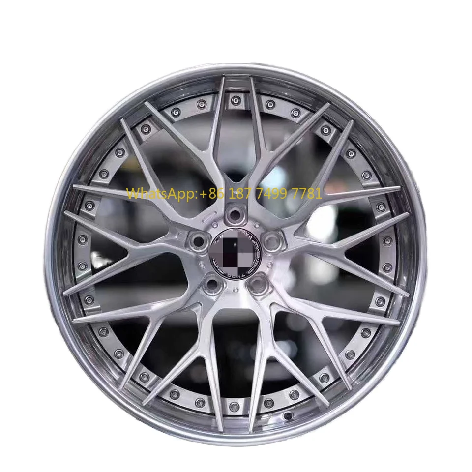 

Индивидуальные двухсекционные кованые автомобильные колеса из алюминиевого сплава с глубоким корпусом 18-22 дюйма, новые кованые колеса 100 мм PCD
