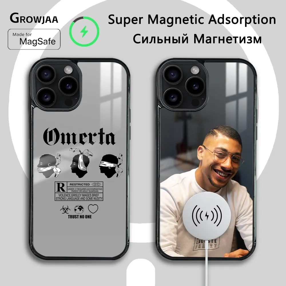 O-omerta-funda magnética para teléfono móvil, carcasa magnética inalámbrica con espejo Magsafe para iPhone 16, 15, 14, 13, 12, 11 Pro Max Plus Mini