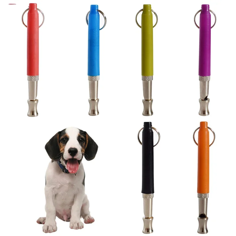 1 PC Adjustable Pet Dogs Whistle Anti Bark Ultrasonic Sound Dogs Training Flute Pets Interactive Discipline Supplies Trainings