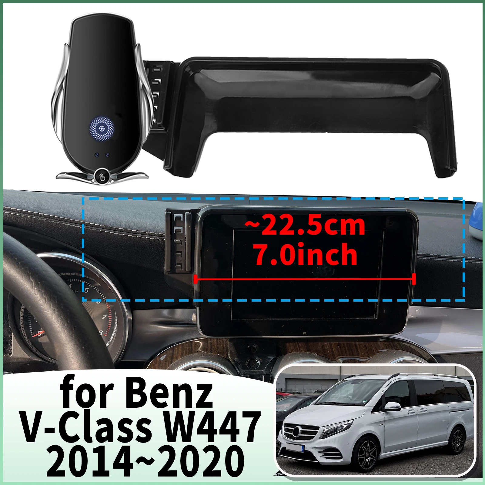 

fit for Mercedes-Benz V-Class W447 2014 2015-2020 Specific Dashboard Navigation Phone Holder Mount Design Car​​ accessoires