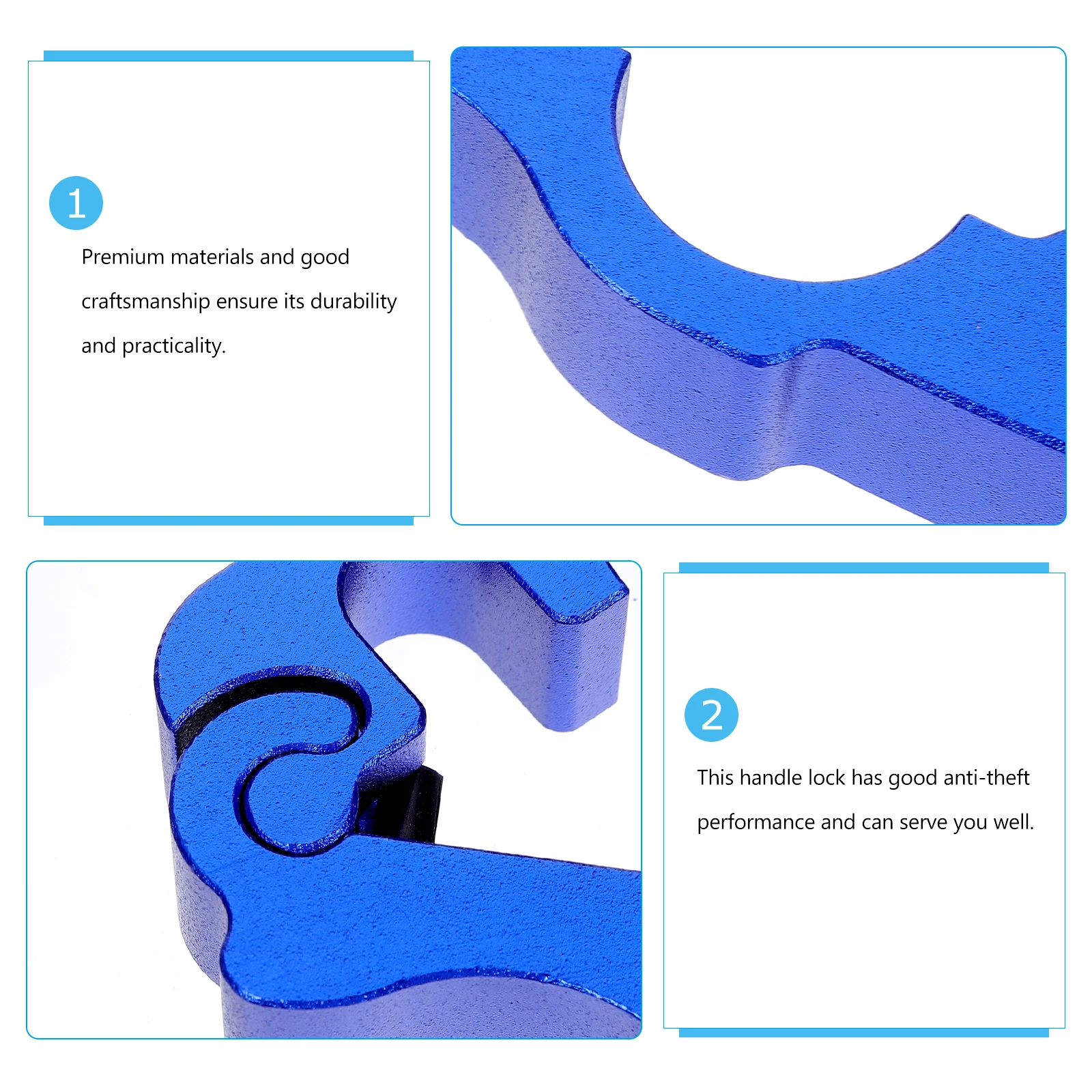 

1 set 1 Set Motorcycle Handle Universal Anti-Theft Brake For Motorbike Scooter Mopeds Atv Throttle Lock Key Included Lightweight