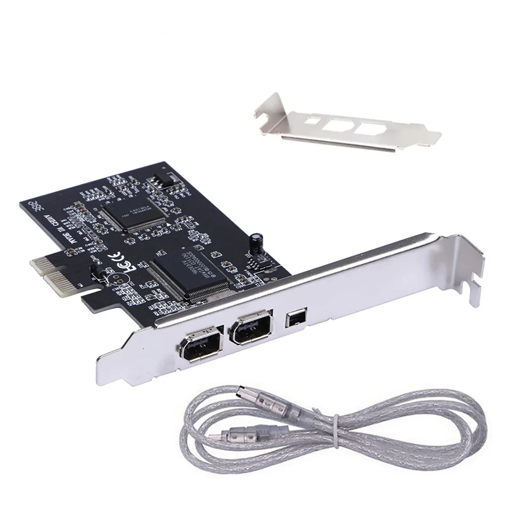 3 Ports PCI Express 1X To External IEEE 1394 Firewire Expansion Card Accessories Supports DV And HDV Cameras