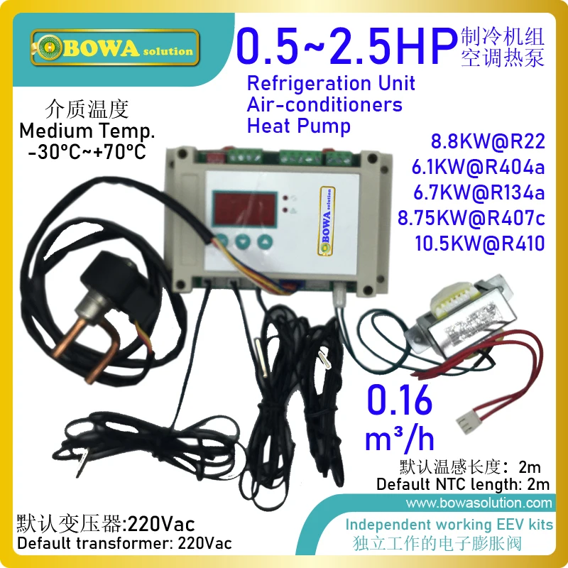 0.16m3/h Electronic Throttling Valve (ETV) operations enjoy faster temperature pull-down (saving valuable pre-cooling time)