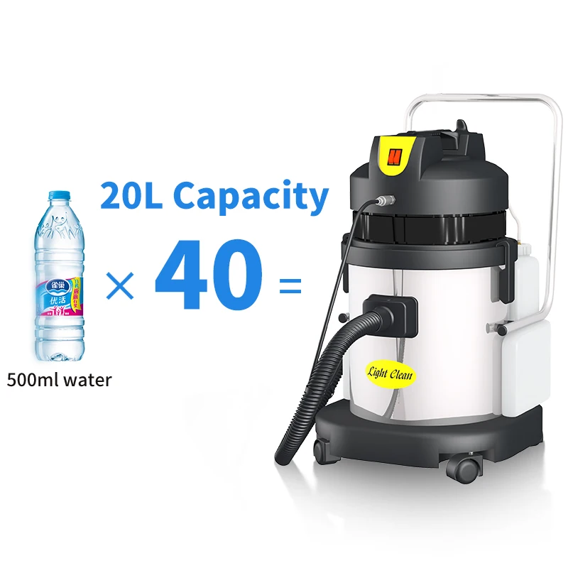 professional portable fast drying liquid foam mini 20L vacuum carpet cleaner machine for home hotel office room cleaning