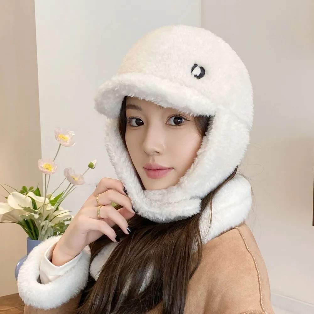 العصرية سميكة سدادات حماية الأذن قبعة أفخم يندبروف إيرفلاب قبعة دافئة الكشمير قبعة الشتاء في الهواء الطلق الدفء الملحقات #4
