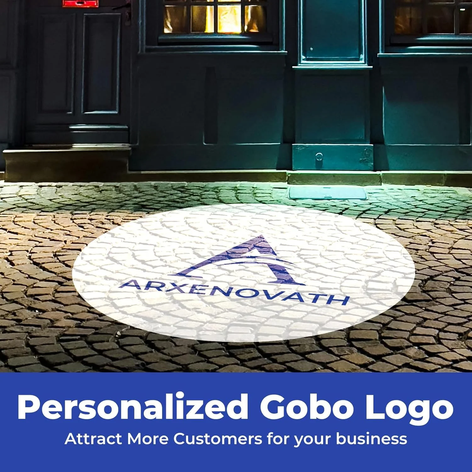 Custom Gobo Projector Light Custom Advertisement Lights Outdoor LED Rotating Customize Logo Spotlight for Commercial Shops Decor