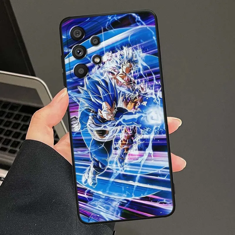 Japan D-Dragon Ball Luxury Cover For Samsung Galaxy A73 A72 A55 A54 A53 A52 A35 A34 A33 A32 A15 A14 5G Black Phone Case - Image 6