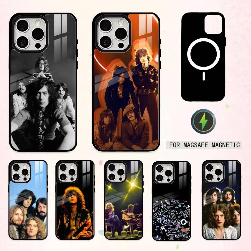 

Крутой чехол Z-Zeppelin L-Led для iPhone 17, 16, 15, 14, 13, 12, 11 Plus, Pro Max, магнитный, для беспроводной зарядки Magsafe