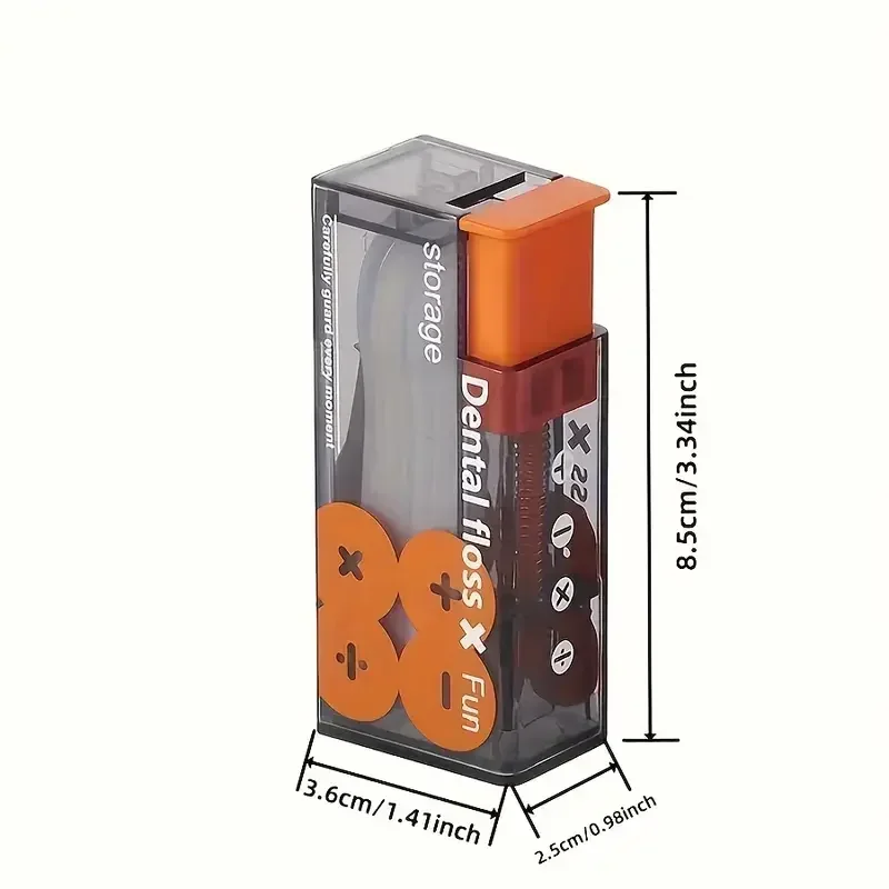 Automatic Dental Floss Storage Box Pop-Up Dental Floss Dispenser With 10Pcs Floss Dental Oral Hygiene Care Portable view 6