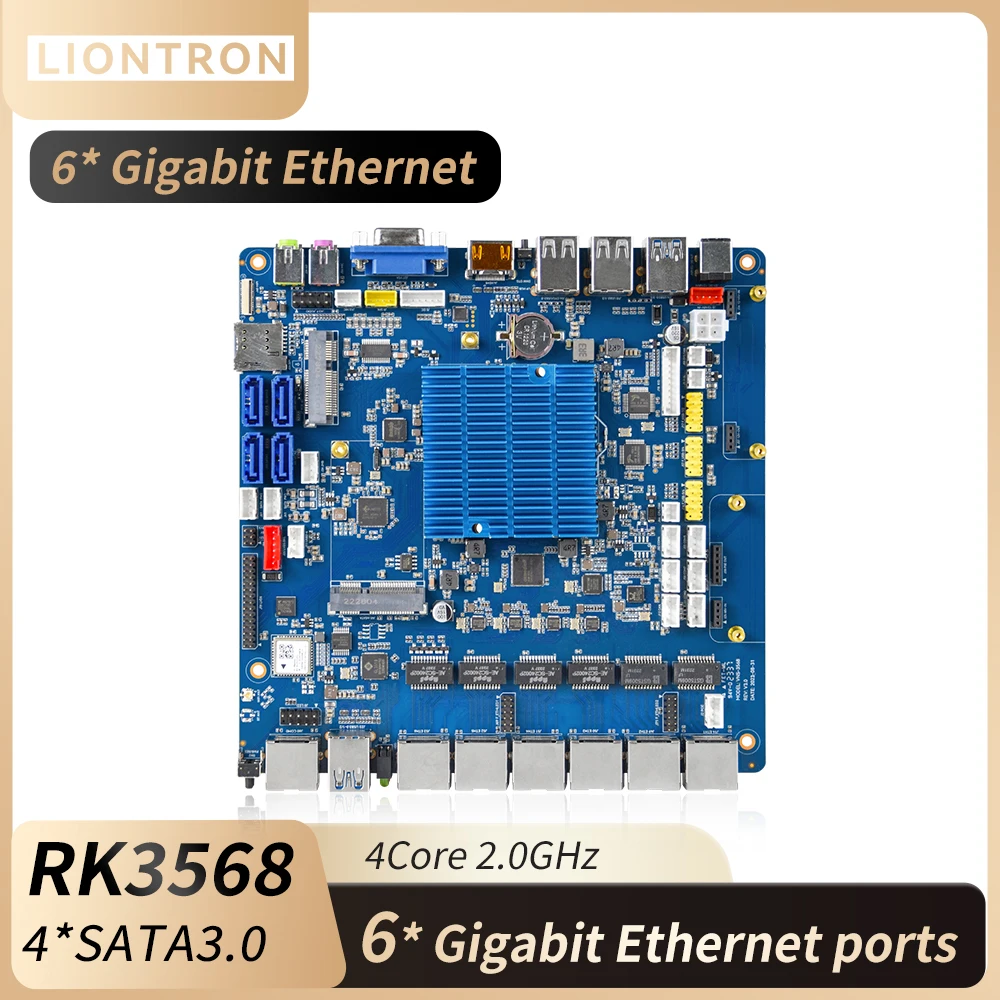 Liontron Rockchip RK3568 Development Board SBC 8GB RAM Support Linux Ubuntu Andriod Industrial Embedded  Motherboard