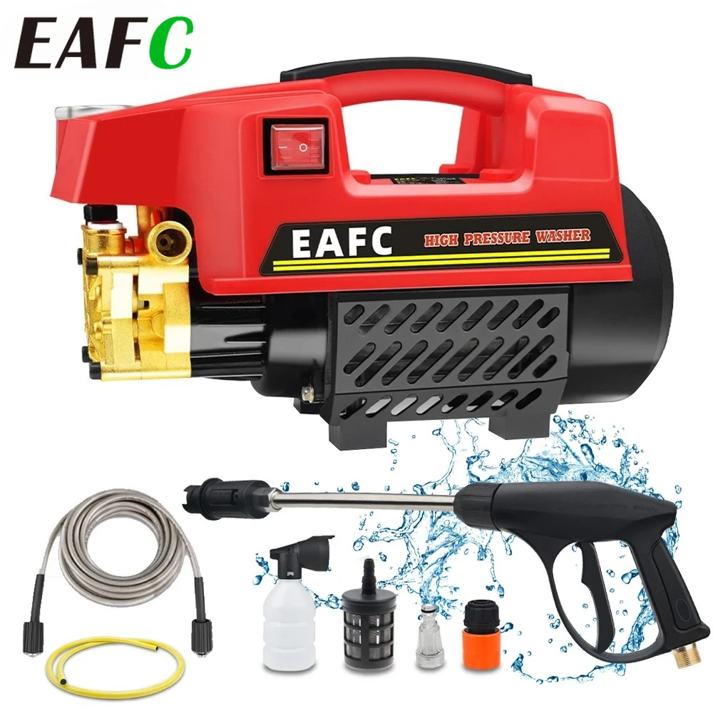 

EAFC 1000W 200BAR High Pressure Washer Household Cleaner Water Pressure Machine Water Gun Cleaning for Cars ACUnits Home Windows