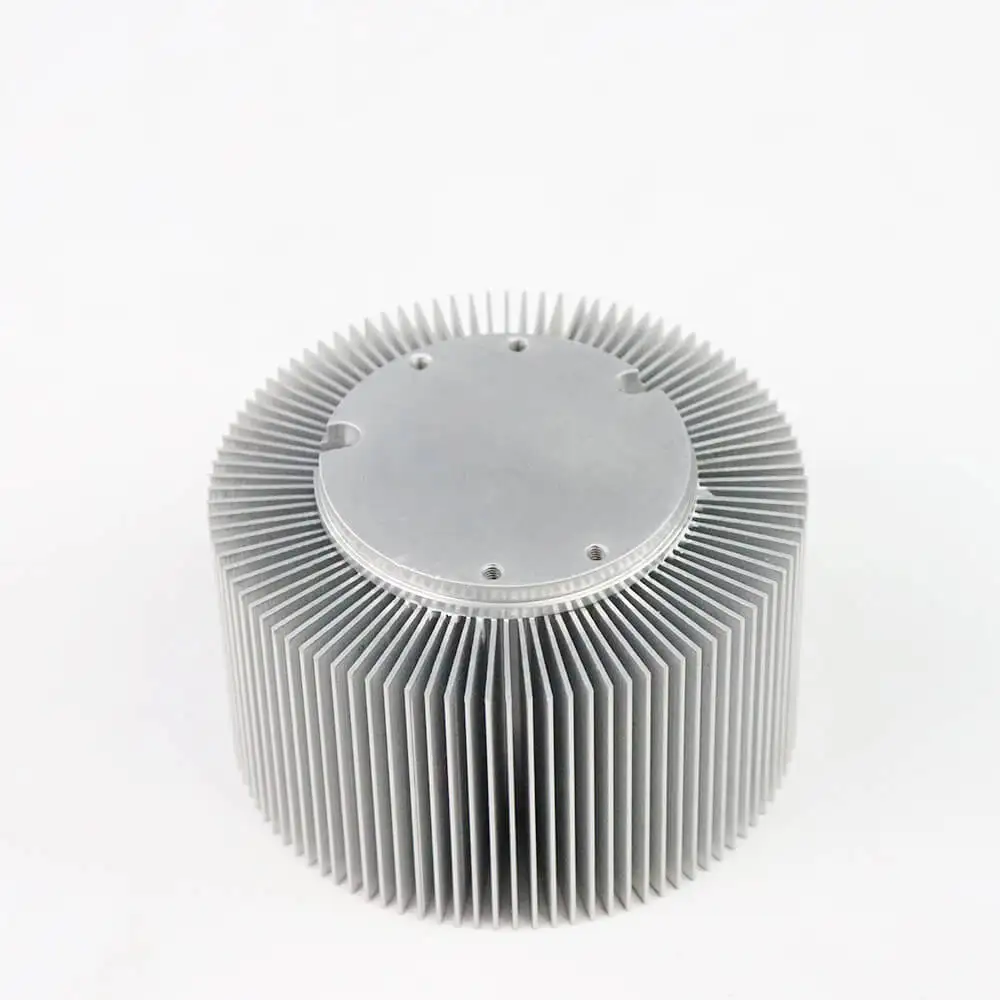 Dongguan Custom Heatsink Passive Round Aluminum Cob Skived Fin Large Copper Pipe for LED Heat sink