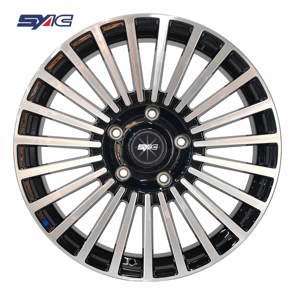 SYAC Customized Forged 20 * 9.0 Inch PCD5x150 Black Machined Face 6061-T6 Aluminum Alloy Passenger Car Wheels For Corolla