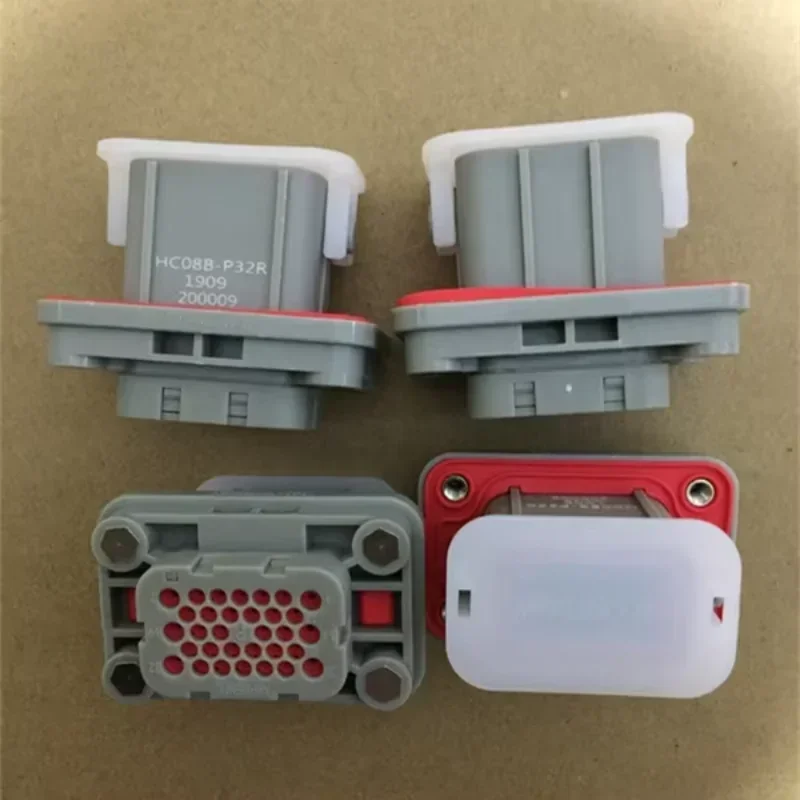 

2pcs HC08B-P32R Amphenol new energy vehicle connector 32P waterproof socket with pin