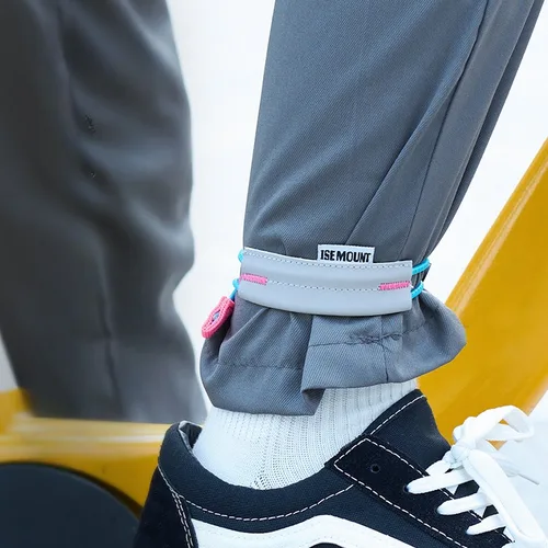 Imagen 1 del producto Correa reflectante para pierna para correr y andar en bicicleta de noche: banda elástica para el tobillo con hebilla para seguridad deportiva