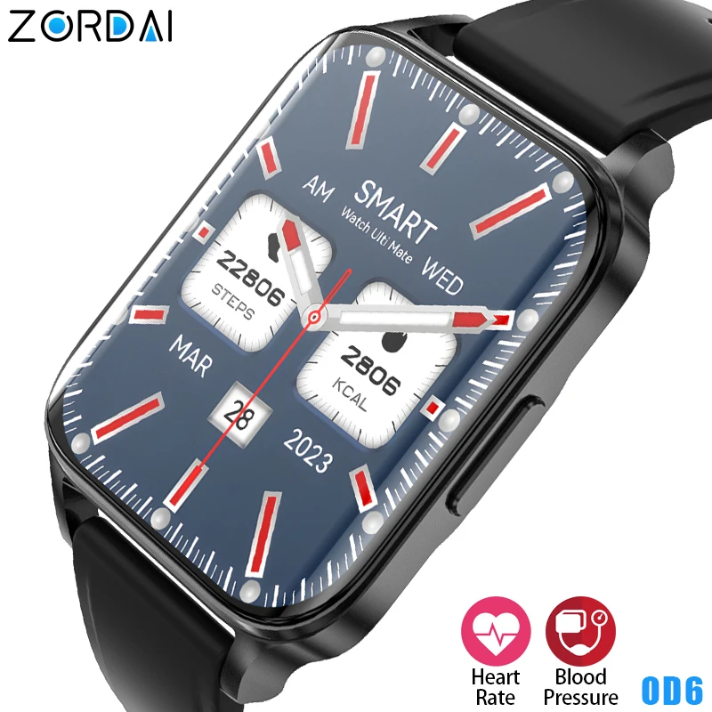 

Zordai OD6 Men Women Smartwatch For iPhone Samsung Xiaomi Smart Watch Bluetooth Call Compass NFC Heart Rate Sleep Monitor Sport