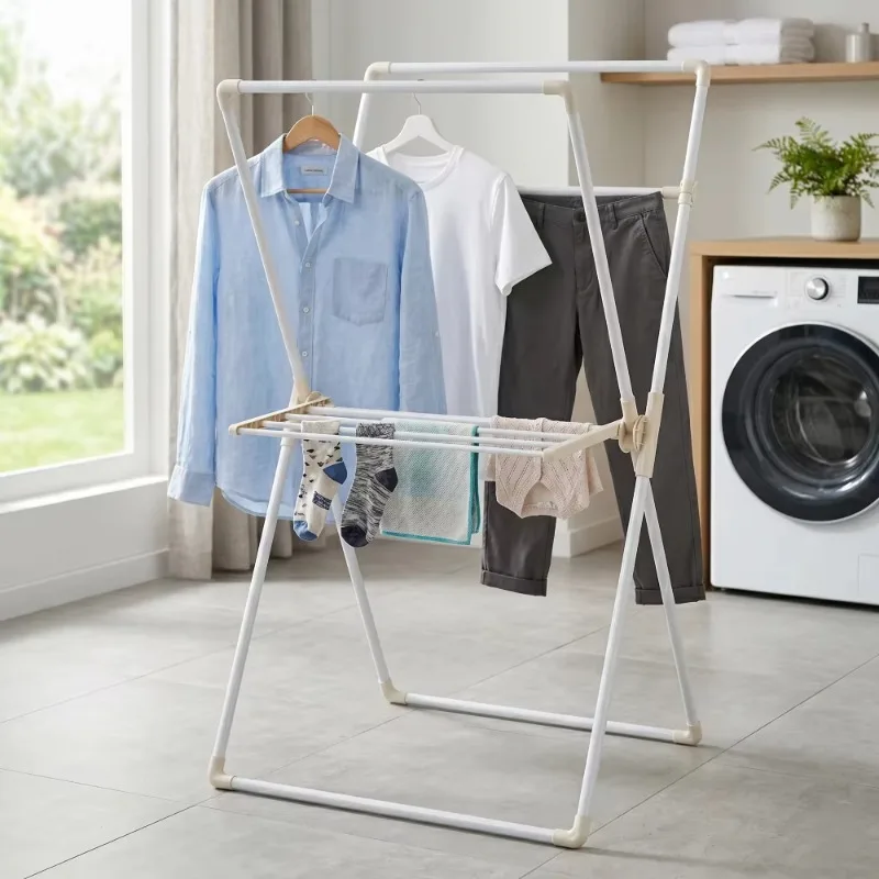Household Storage Furniture Manufacturer Household Products Foldable Washing Chair Adjustable X-Type Double Bar Washing Chair