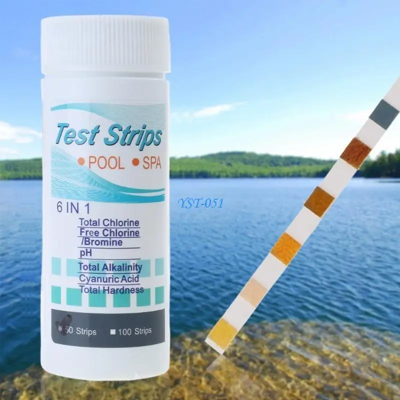 

E15A 6 in 1 Pool & Spa Test Strips Water Tester Strips Accurate Test