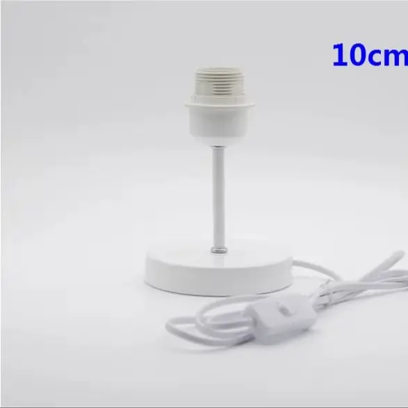 E27 Lamp Holder Lamp Cup with Hollow Tube Metal Base Button Switch Cable Wire for Table Lamp Floor Lamp Lighting Accessories
