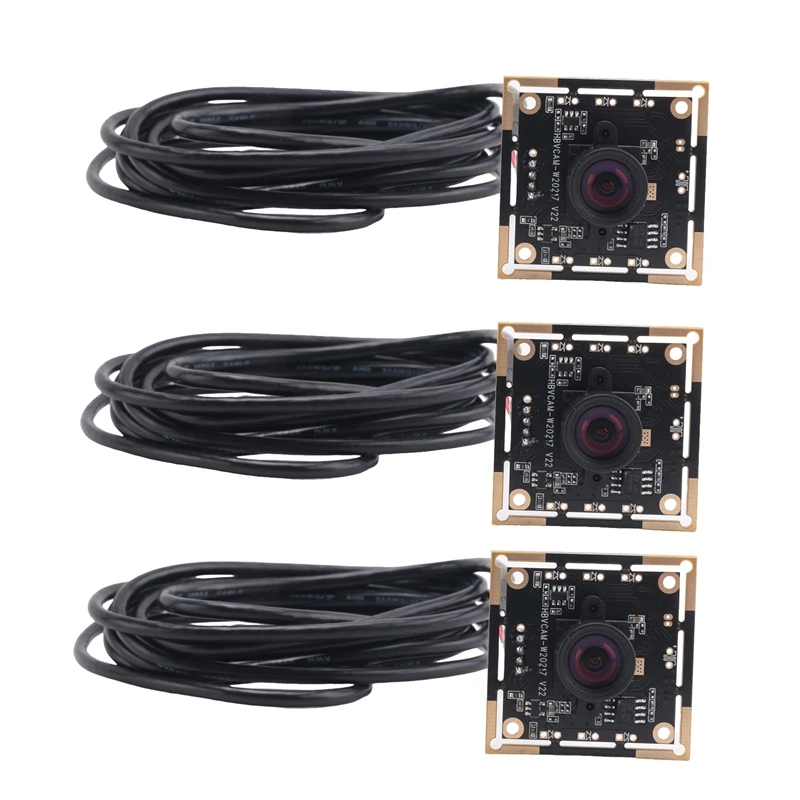 

3PCS Camera Module 100 Degree OV9732 2M Cable 1280X720 30Fps,Compatible For Autodarts.Io,USB Drive Free