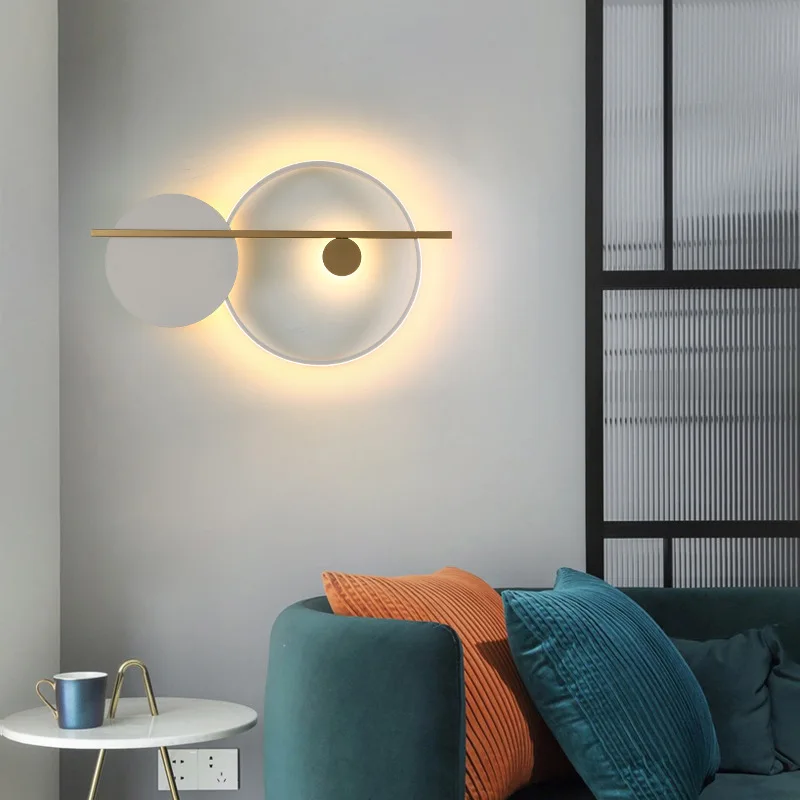 Imagem -05 - Nordic Led Line Wall Lamp Lâmpadas de Parede Minimalistas Decoração do Quarto Mobiliário de Interior Iluminação de Luxo