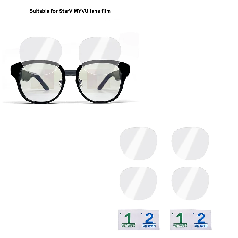 ใช้ได้กับชุดฟิล์ม StarV MYVU/Air2 pro ของฟิล์มป้องกันเลนส์ AR ความละเอียดสูงป้องกันรอยขีดข่วนฟิล์มเลนส์ PET ด้านหน้า