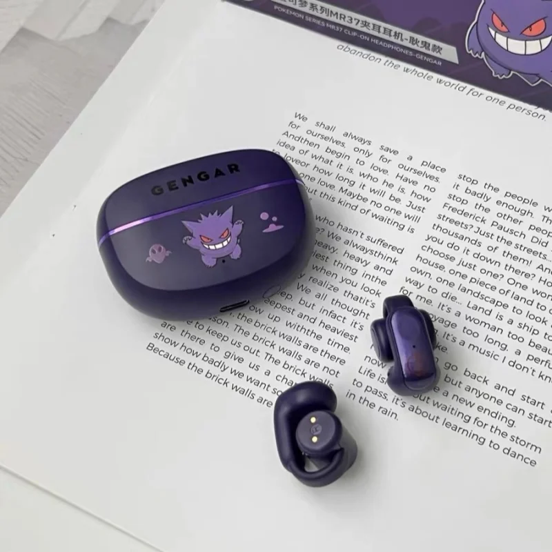 

Gengar Pokes аниме Bluetooth-гарнитура клип для ушей стиль не уменьшение Hi-Fi стерео игры беспроводные спортивные наушники выносливость подарок на день рождения