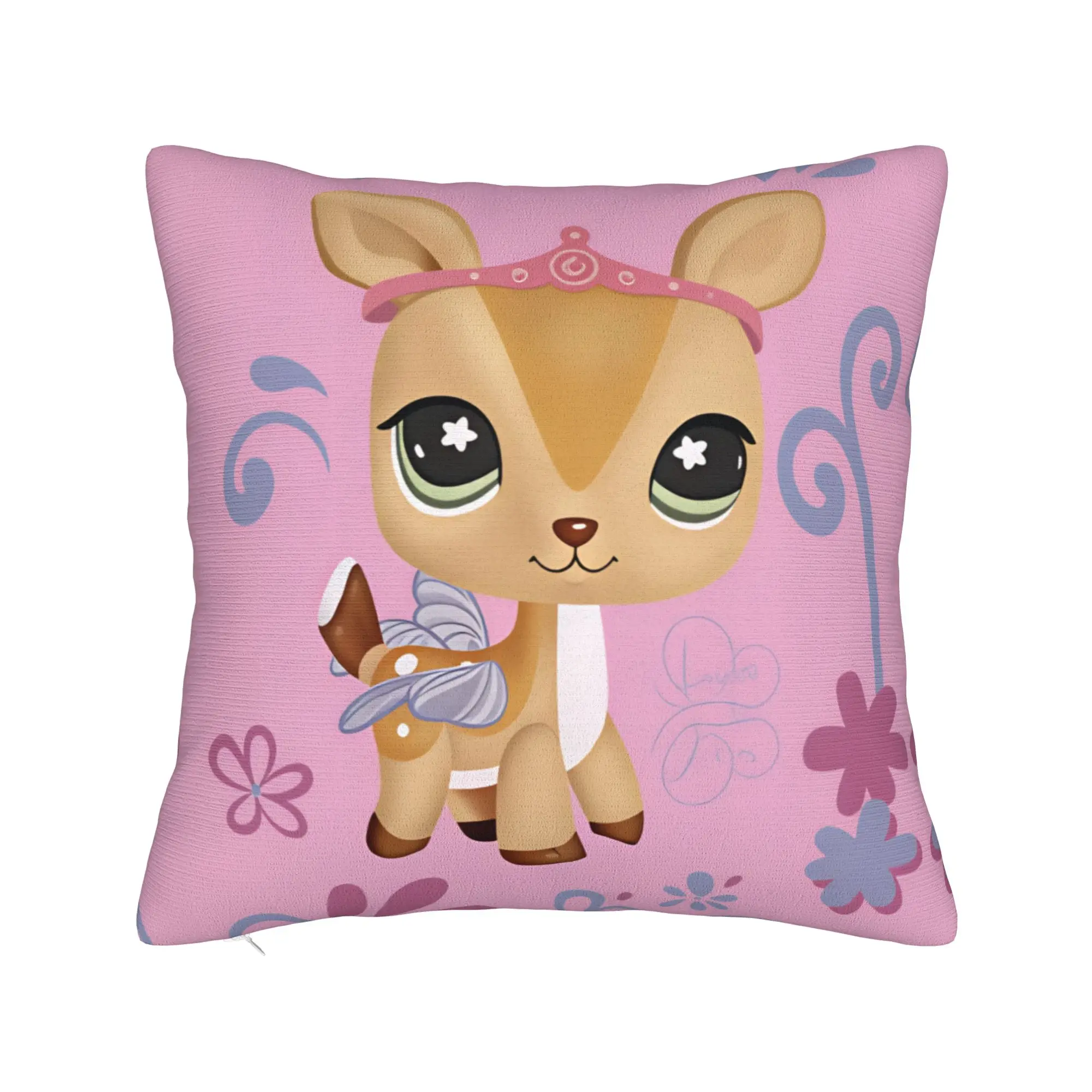 Littlest Pet Cute Pillowcases Kawaii Pillow Case For Office Car Home Decor Square Pillow Cover