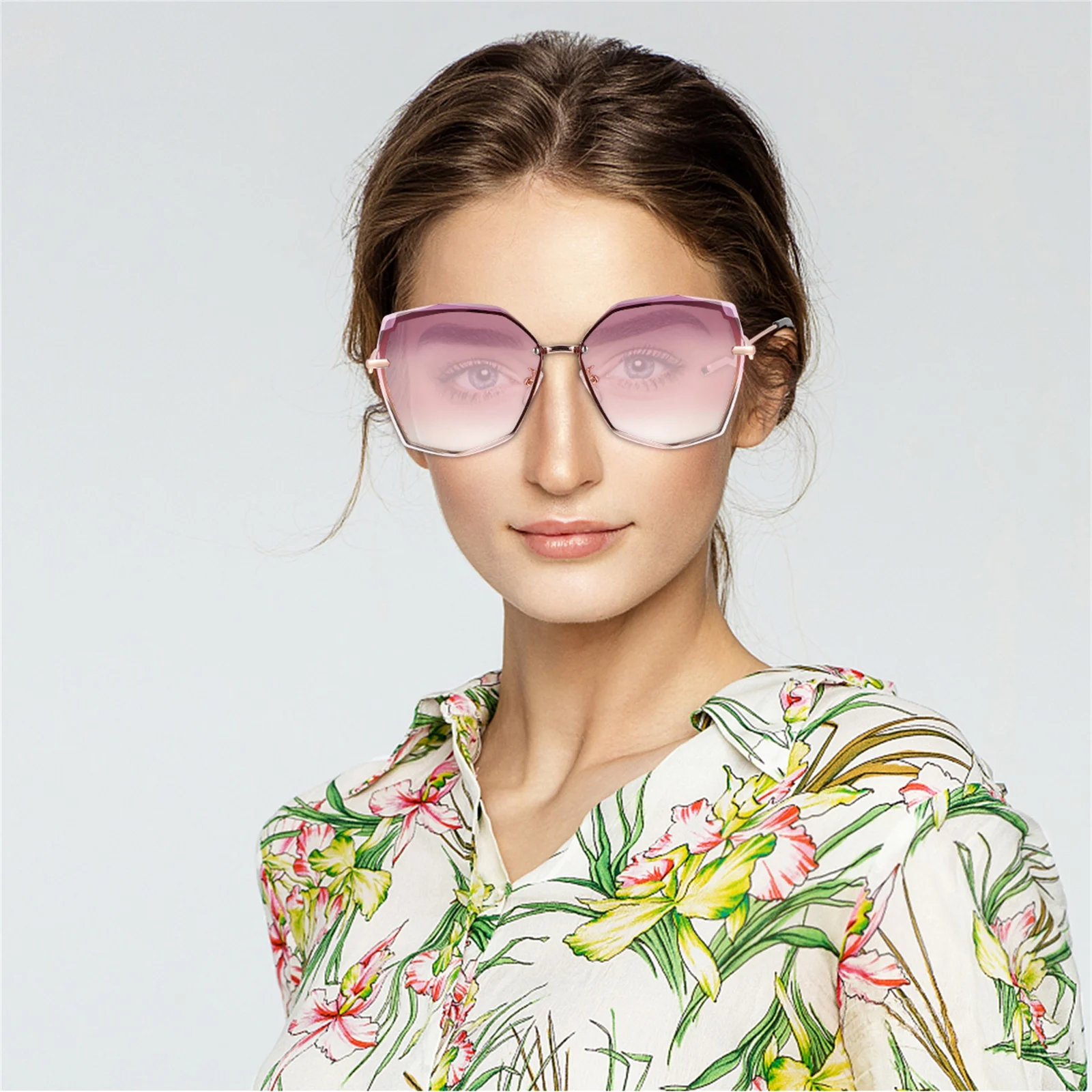 

1 Pair Sunglasses Ocean Piece Uv Protection Eyewear Fashion Unisex All-Match Stylish Shades For Party Festival Use