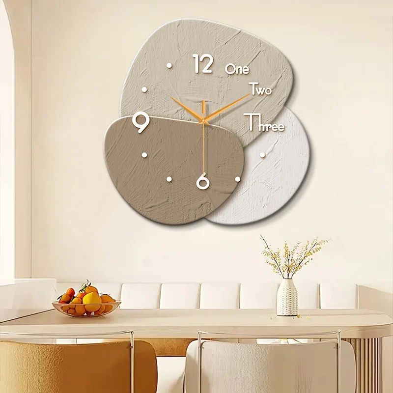 Large Size Abstract Geometric  Artwork Wall Clock, Luxurious Quartz Clock for Home Decor,living Room,bed Room,dinning Room Decor