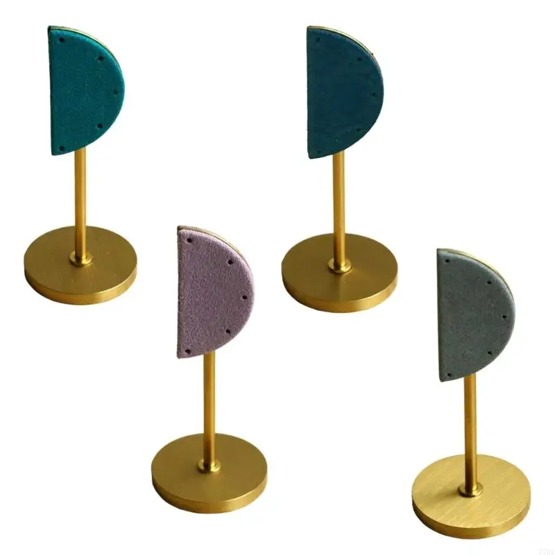 

77HE Contemporary Metal Earring Organizers Elegant Presentation Home or Boutique Use