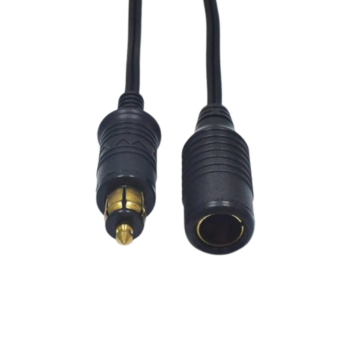 50cm 10A 18AWG European Hella Din Cigarette Lighter Male to Female Extension Cable 12V 24V Motorcycle Charger Outlet  Adapter