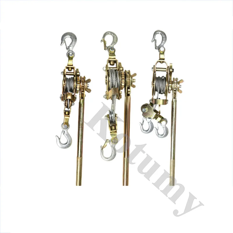 Multi-functional Wire Tightener Manual Single/Double Hook Tensioner Wire Rope Hand Gourd Loading Machine