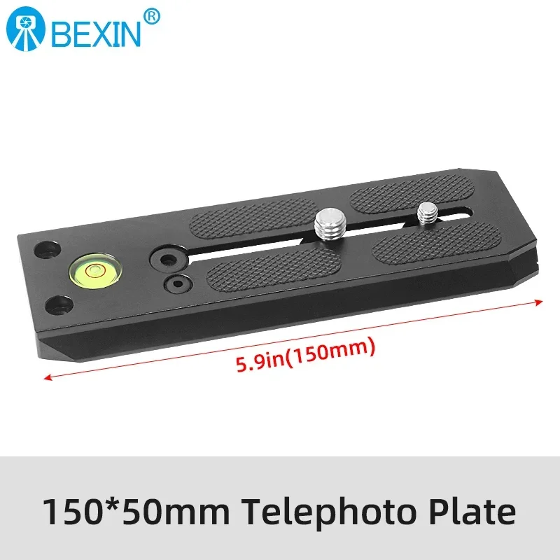 BEXIN Manfrotto Neue Tele Schnellwechsel-Gleitplatte Kamerahalterung Zoomobjektivhalter für Manfrotto Stativkopf Gleitschienenadapter 6