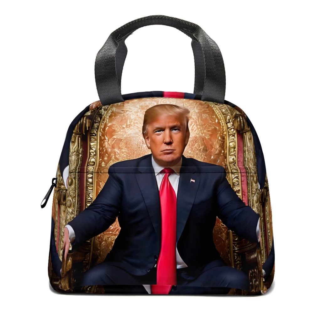 

Donald Trump The Trumpian Seat Of Power Insulated Thermal Cooler Bag Lunch bag Foods Drink Storage Leakproof Picnic