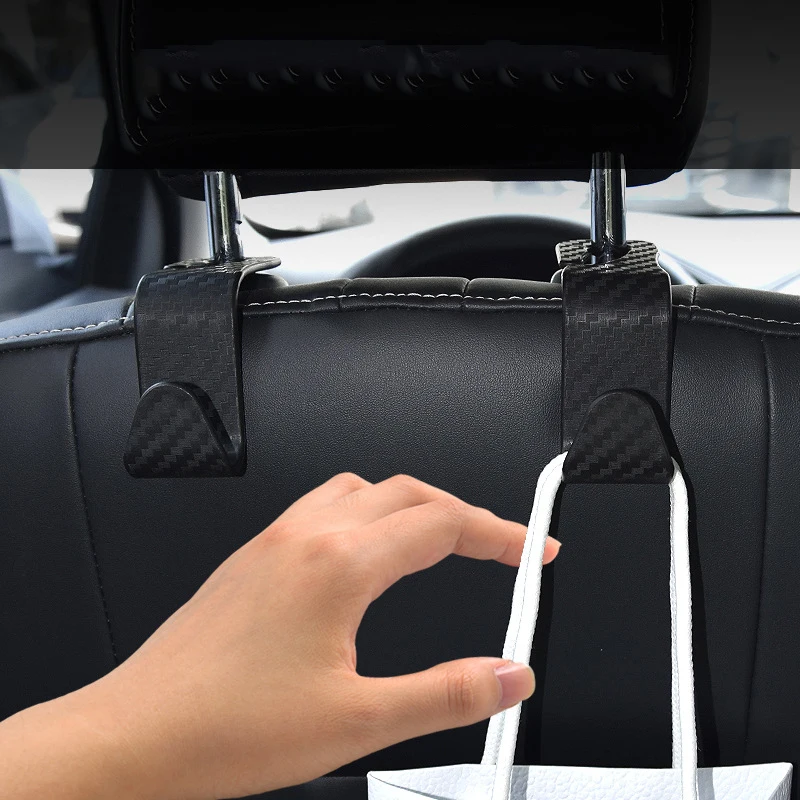 Car Seat Back Hooks Trunk Organizer Vehicle Headrest Hanger Clips Durable Truck Handbag Storage Hanger Car Accessries 1/2/4Pcs