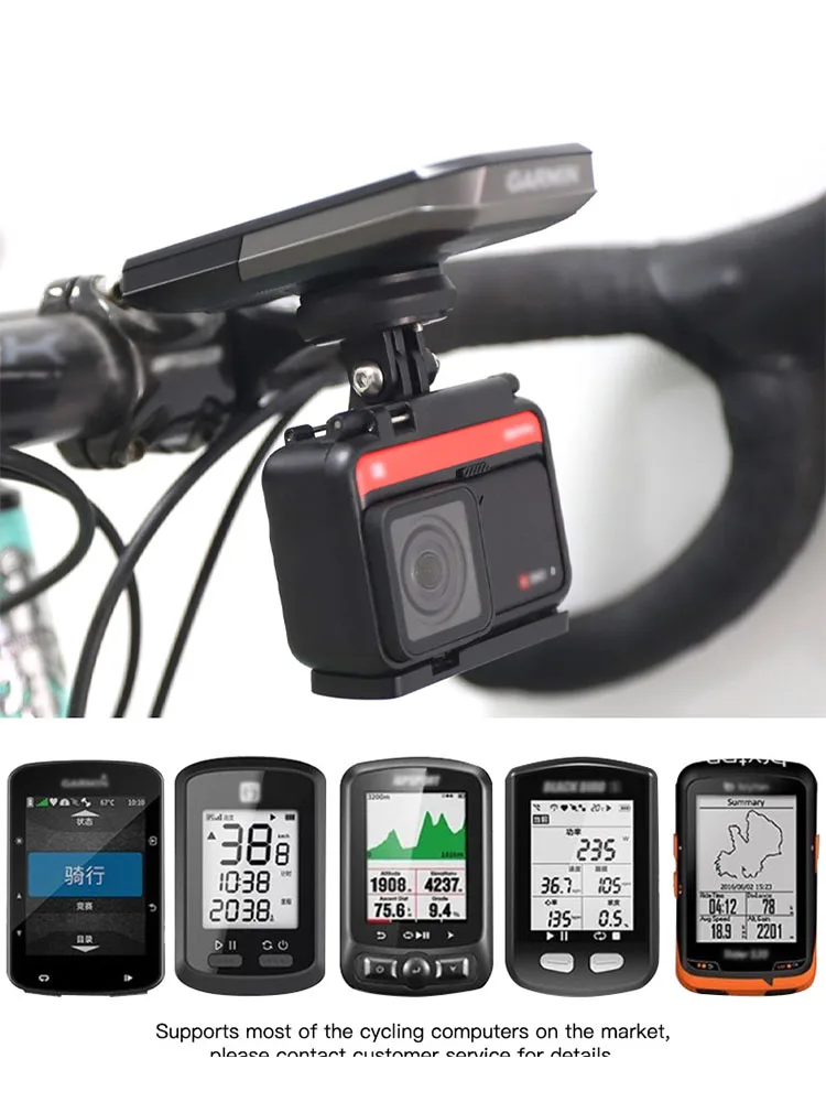 AliExpress rrskit For Garmin Edge Xoss Computer Extension Bracket Road Bike Flashlight Riding Equipment With Gopro Action Camera Base Mtb