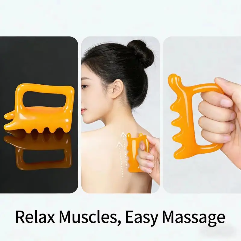 Massage Tool With Anti-Slip Handle Ergonomic Design Massage Nodules For Facial Skincare Muscle Relaxation Home Use