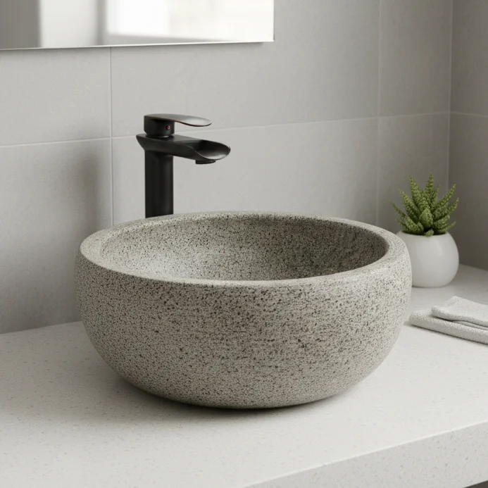 &y  Retro Art Deco Single Basin Porcelain Wash Basin Eco-Friendly Water Resistant Easy Clean Outdoor Table Top Bathroom Sinks