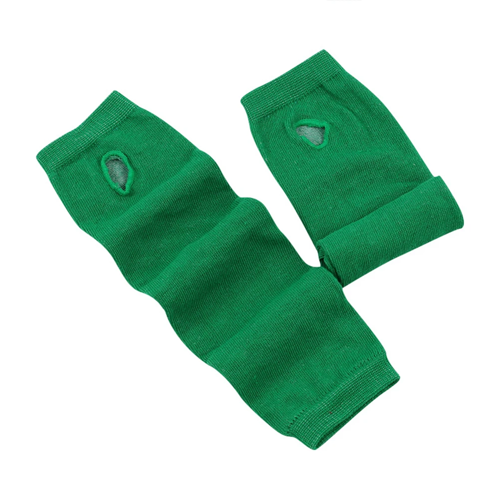

3 Pair Green Long Gloves Classic Sleeve Festival Mitten One Size Fits Most Comfort Soft Elastic Fingerless Party Arm Sleeves St