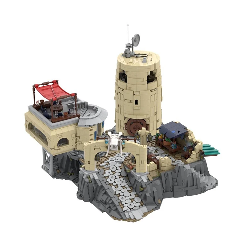 منتج جديد رائع MOC اللبنات كوكب المشهد نموذج المخلص الحرس قاعدة التكنولوجيا وحدات لعبة أطفال لتقوم بها بنفسك الجمعية #6