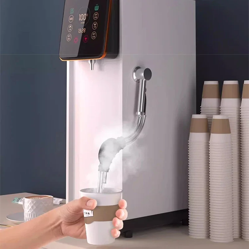 #Steam water boiler commercial step-by-step milk tea shop milk frother restaurant bar electric water boiler stove