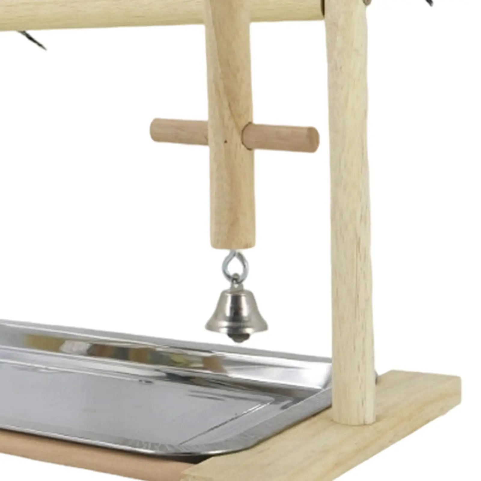 

Подставка для птичьего окуня, деревянные качели, лестницы, игрушки со съемным подносом из нержавеющей стали и чашкой, деревянная подставка для попугая для жевания