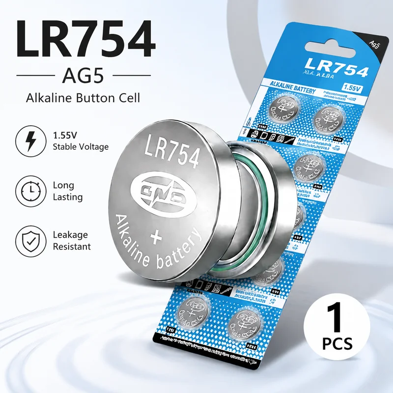 2-50PCS AG5 1.55V Alkaline Coin Cell Button Batteries LR754 393 193 LR48 SR754 for Watches Toys Clocks