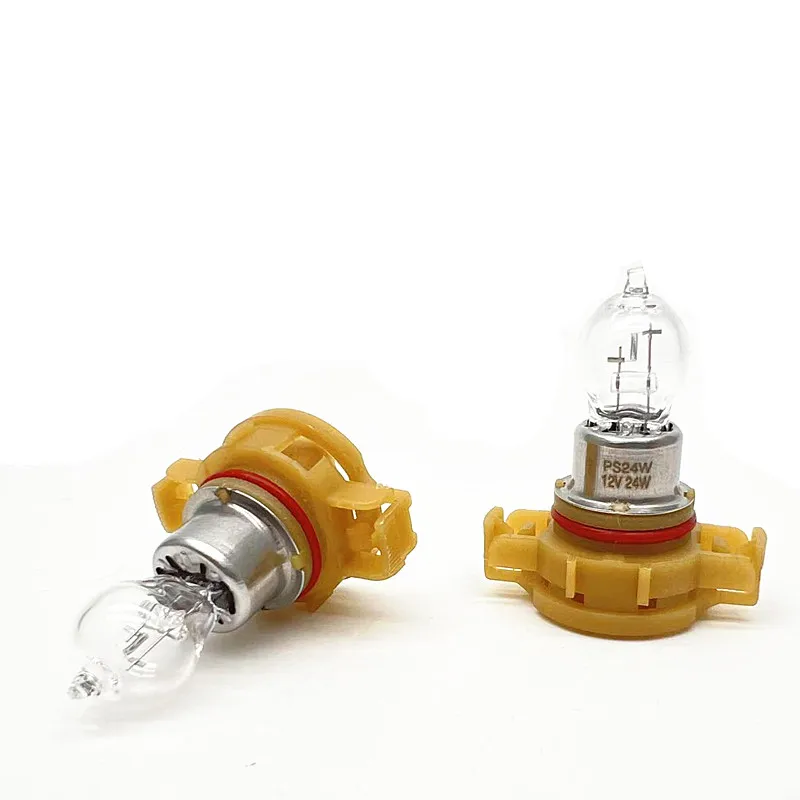2Pcs PS24W H16 5202 Halogen Bulbs DRL Quartz Glass 3300K 12V24W PG20-3 Car Driving Lamp Daytime Running Lights