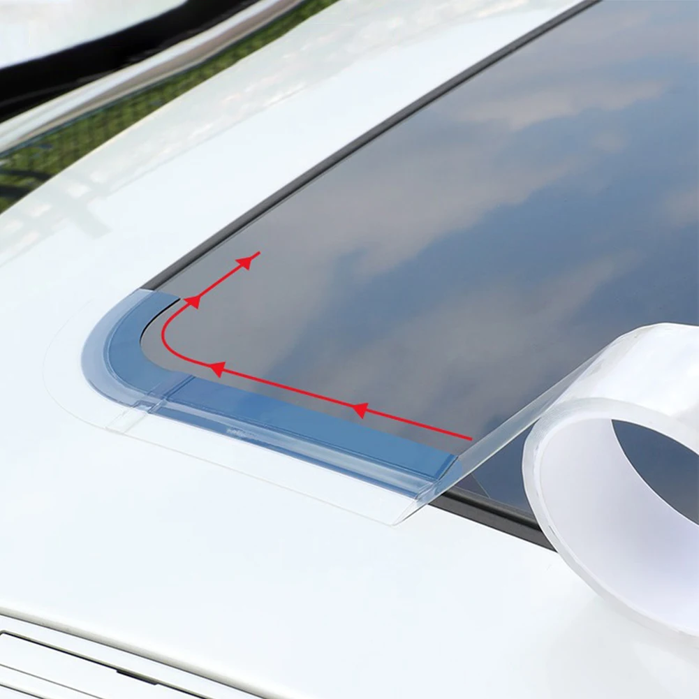 Universal Car Sunroof Edge Waterproof Sealing Strip, Transparent, Noise Reducing, High Temperature Resistant Sunroof Sealing Kit