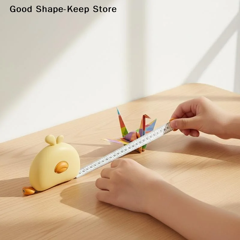 dailyAutomatic Retractable Magnetic Measuring Tape 150cm For Waist Arm Leg Abdomen Head Body Measurement Sewing Tailor Tool