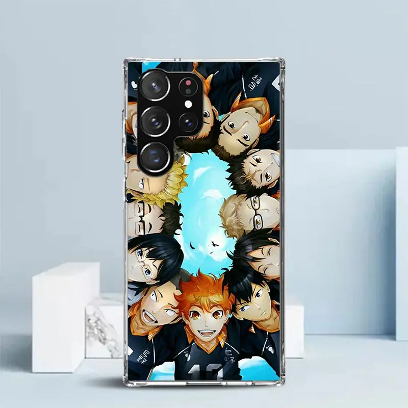 Haikyuu Oya Volleyball Anime Phone Case For Samsung Galaxy S25 S22 S23 S24 Ultra S21 S20 FE S10 Plus S10E + Soft TPU Back Cover image 3